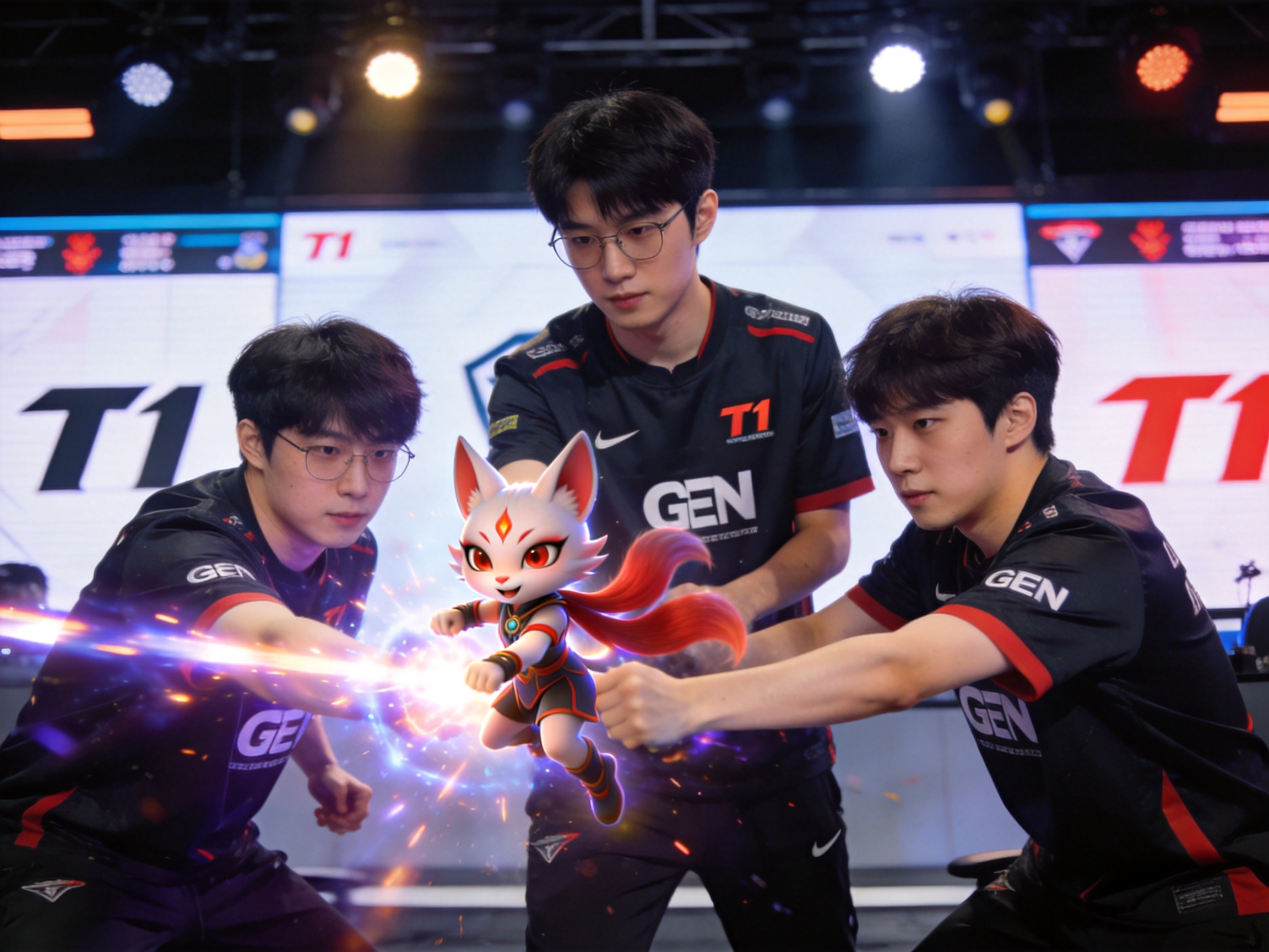 LOL电竞联赛T1对阵GEN比赛精彩集锦封面